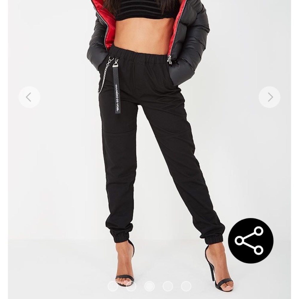Black cargo pants